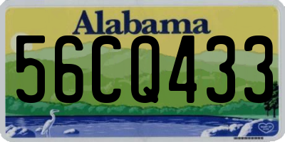AL license plate 56CQ433