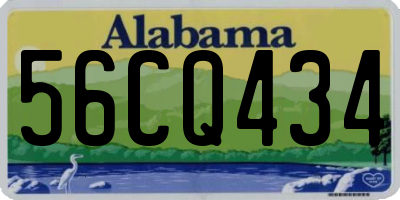 AL license plate 56CQ434