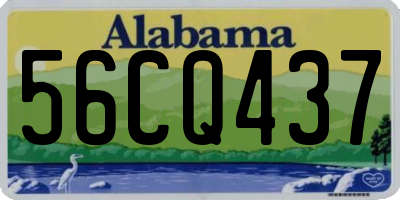 AL license plate 56CQ437