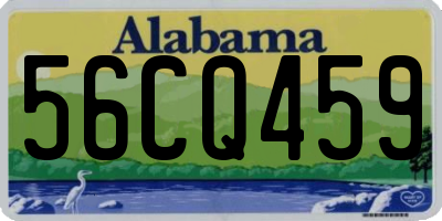 AL license plate 56CQ459