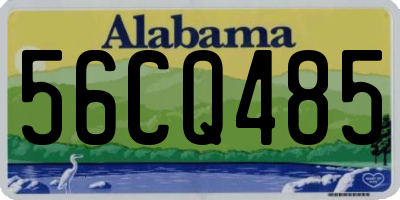 AL license plate 56CQ485