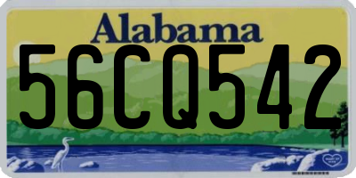 AL license plate 56CQ542