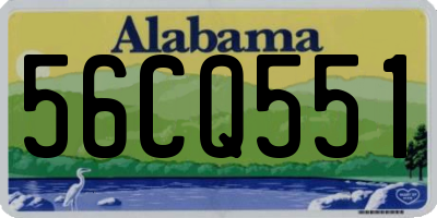 AL license plate 56CQ551