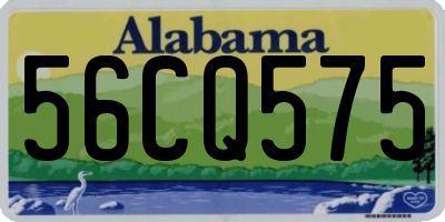 AL license plate 56CQ575