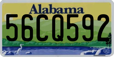 AL license plate 56CQ592