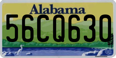 AL license plate 56CQ630