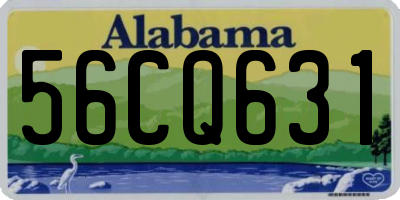 AL license plate 56CQ631