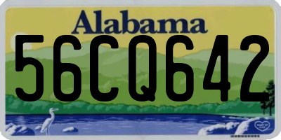 AL license plate 56CQ642