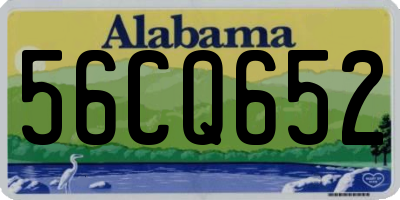 AL license plate 56CQ652