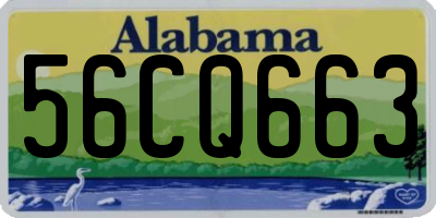 AL license plate 56CQ663