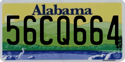 AL license plate 56CQ664