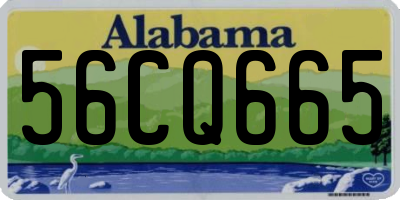 AL license plate 56CQ665