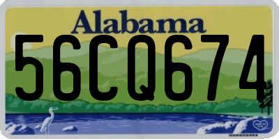 AL license plate 56CQ674