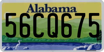 AL license plate 56CQ675