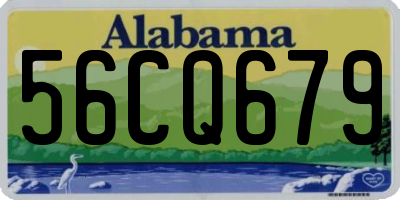 AL license plate 56CQ679