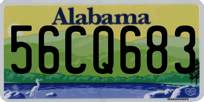 AL license plate 56CQ683
