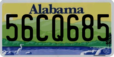 AL license plate 56CQ685
