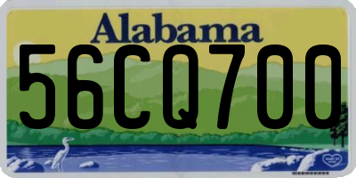 AL license plate 56CQ700