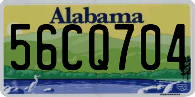 AL license plate 56CQ704