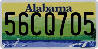 AL license plate 56CQ705