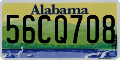 AL license plate 56CQ708