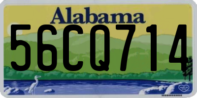 AL license plate 56CQ714