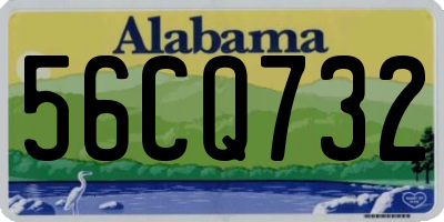 AL license plate 56CQ732