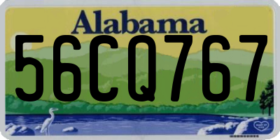 AL license plate 56CQ767