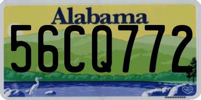 AL license plate 56CQ772