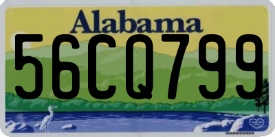 AL license plate 56CQ799
