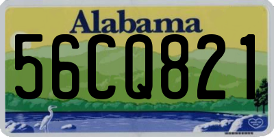 AL license plate 56CQ821
