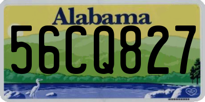 AL license plate 56CQ827