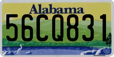 AL license plate 56CQ831