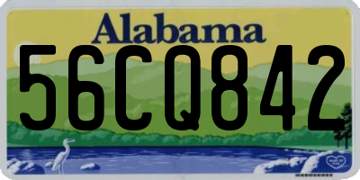 AL license plate 56CQ842