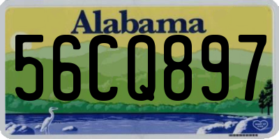 AL license plate 56CQ897