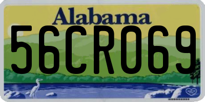 AL license plate 56CR069