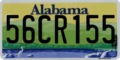 AL license plate 56CR155