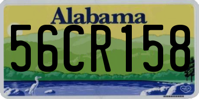 AL license plate 56CR158