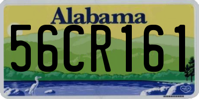 AL license plate 56CR161
