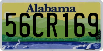 AL license plate 56CR169