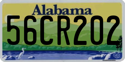 AL license plate 56CR202