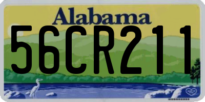 AL license plate 56CR211