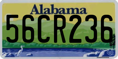 AL license plate 56CR236