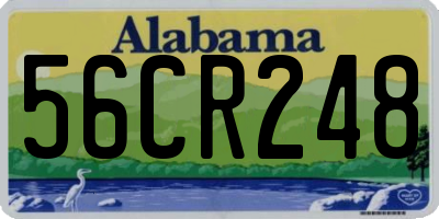 AL license plate 56CR248