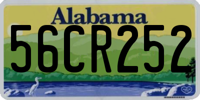 AL license plate 56CR252
