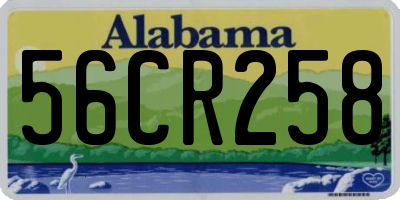 AL license plate 56CR258