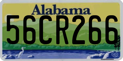 AL license plate 56CR266