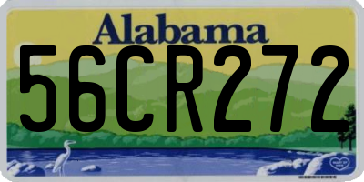 AL license plate 56CR272
