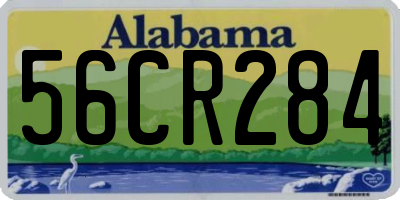 AL license plate 56CR284