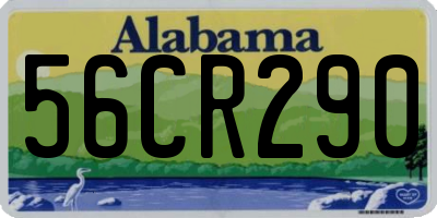 AL license plate 56CR290